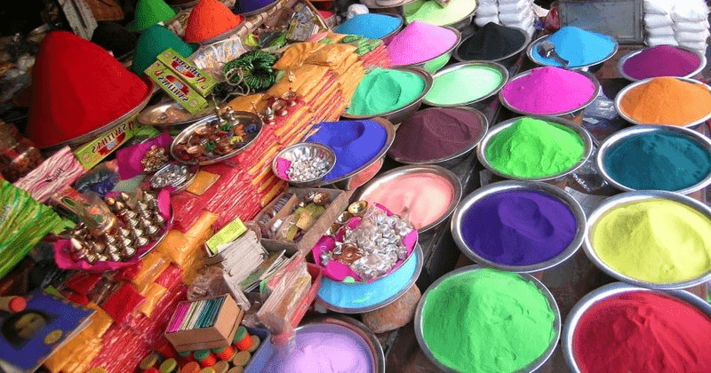 Shop of Colors in Mathura