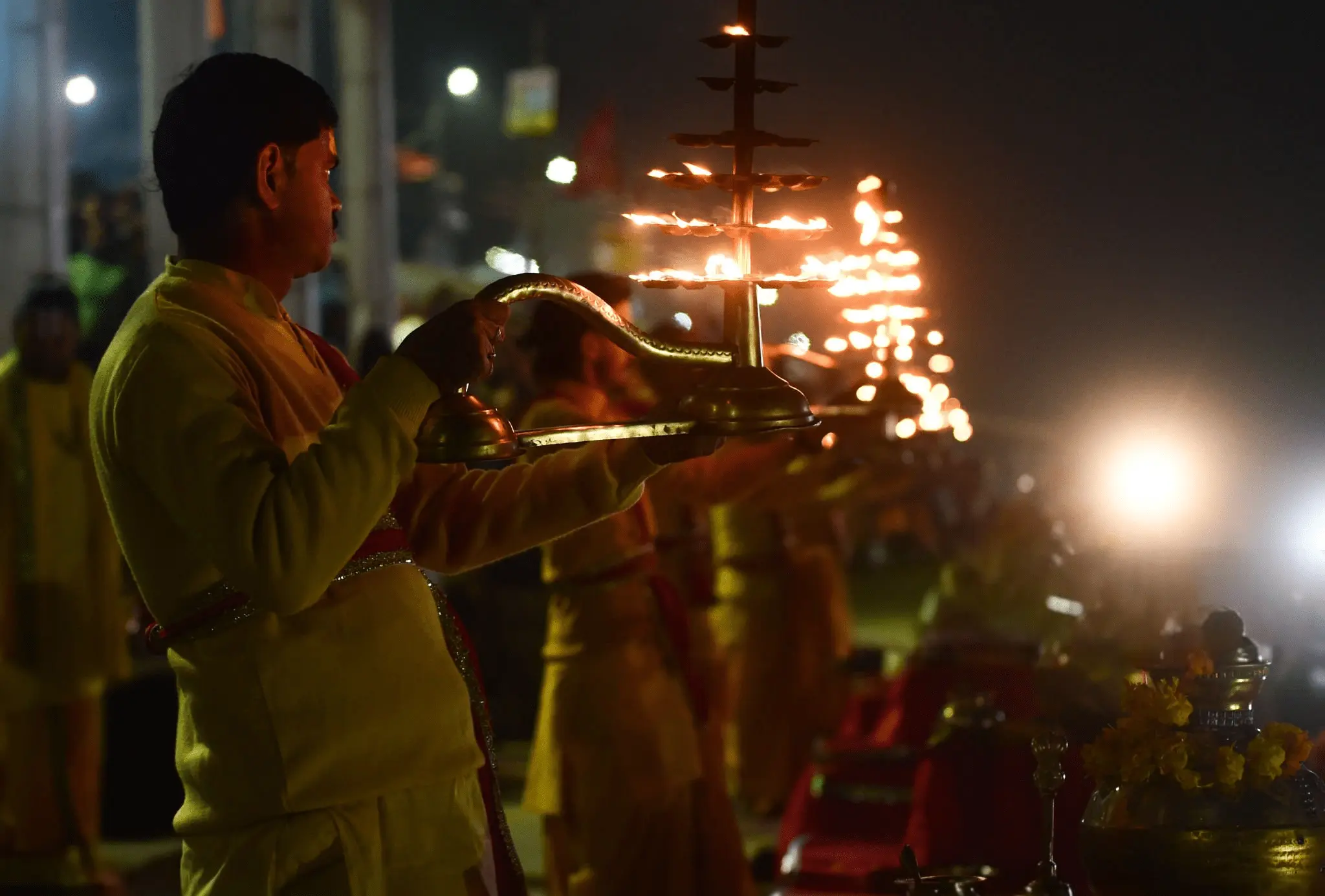 Saryu Ghat Aarti Evening Time